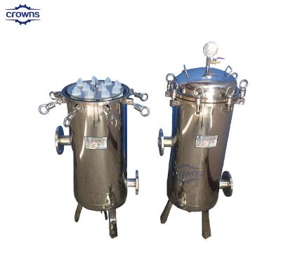 China Manufacturer industrial water filter machine 5 micron stainless steel 304 cartridge filter housing for sale