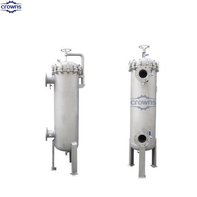 China Sanitary SS Stainless Steel Liquid Multi Bag Water Cartridge Filter water purification machine for sale