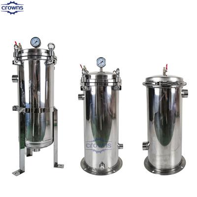 China Wholesale Price Stainless Steel Filter Housing Water Purifier SUS 304 SS Bag Filter Housing DN25/DN50 High Flow Filter for sale