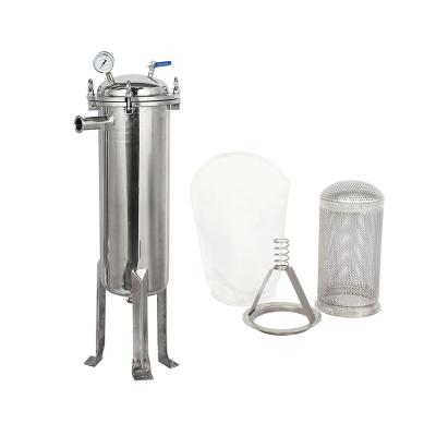 China Sanitary Beverage Bag Filter Housing Wine Beer Milk Filtration Machine Chemical Liquid Raw Water Ink Filters for sale