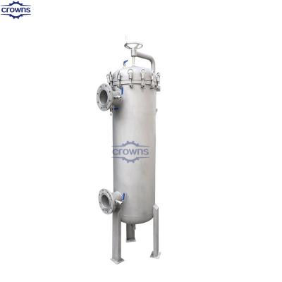 China SS 304 20 Bags Filter Housing 20 Inch Sanitary Pleated Filter Cartridge Filter Housing à venda