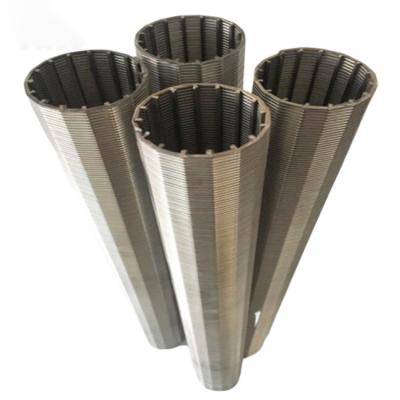 China Johnson Tube Strainer Filter Screen 700 Micron Slot Sieve Pipe Fitting Coupling Wedge Wire Screen à venda