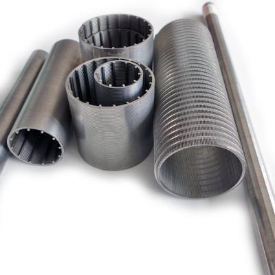 China Slotted Filter Johnson Filter Screen / Wedge Wire V Wrap Screen Pipe Water Oil Well for sale