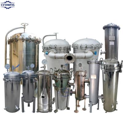 China OEM Ss 304/316 Stainless Steel Filter Housing Water Purifier Machine Vessel Large Bag Water Filter for Industry en venta
