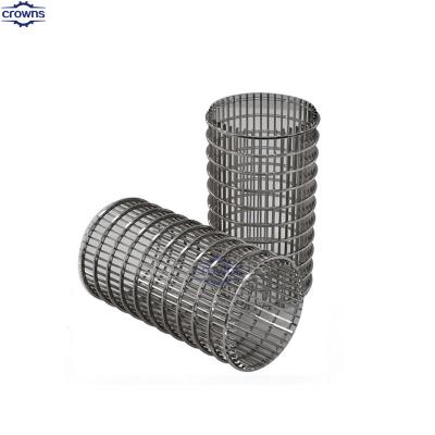 China Crowns supply HOT stainless wedge wire filter mesh johnson water well SS screen filter tube en venta