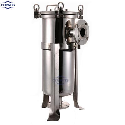 Chine Beer wine juice stainless steel bag type filter housing sanitary cartridge filter à vendre