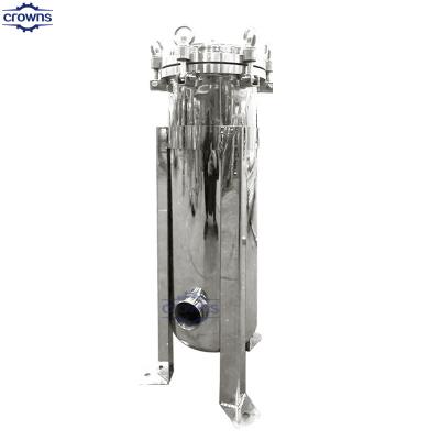 Cina Manufacture Quick-opening Flange Bag Filter Housing Stainless Steel Water Flow Filter Press Machine in vendita