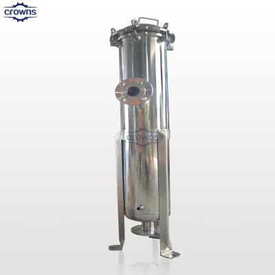 China Industrial water pre treatment filter SS304 316 Stainless mechanical multi media filter housing for sale