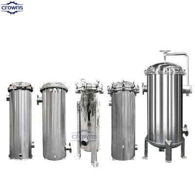 Китай multi bag filter housing filtration #2 pp bag water filter housing ss304 316 stainless steel filter bag housing продается