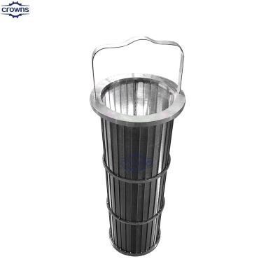 China Customized wedge wire water filter well screen pipe Fecal sludge dehydrator screen bucket solid liquid separator screen for sale