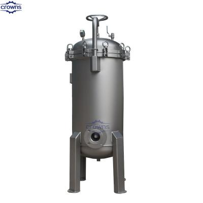 China High Pressure Stainless Steel SUS304 316L Depth Filtration Bag Filter Housing On Water Treatment Machinery for sale