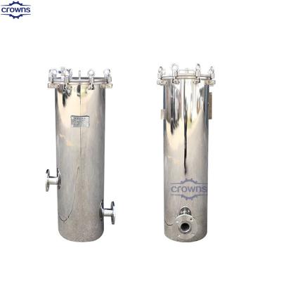 中国 water treatment SUS 304/316 stainless steel magnetic single cartridge bag water filter housing honey filter 販売のため