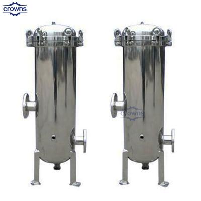 China Supply Stainless Steel Cartridge Filter Housing 89*106*600 with 89 quick opening interface for sale