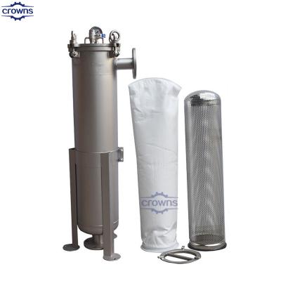 China 0.5micron 20inch Stainless Steel SS304/316L Single10inch Sanitary Filter Housing for Drinking Beer Brewing Equipment en venta