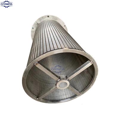 China Catalytic reformer wedge wire screen tube stainless steel Rotary drum filter screen for sale