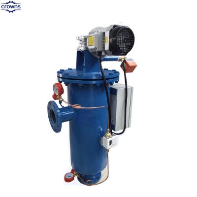 China 200 micron carbon steel automatic self cleaning water filter auto clean filter automatic irrigation filter for sale