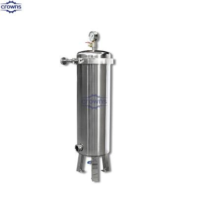 中国 Stainless Steel Water Filter Housing for Liquid/Gas/Particles/Bacteria Filtration 販売のため