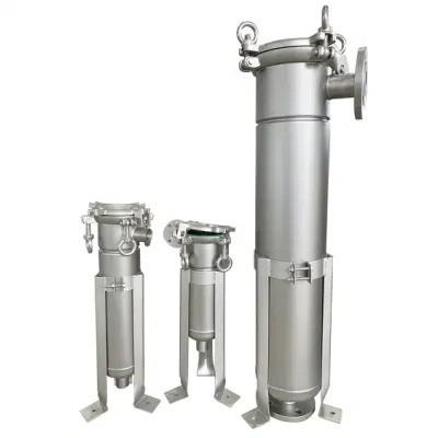 China Stainless Steel Bag In Bag Out Filter System with Filter Bag Micron Rating 25-350 Micron à venda