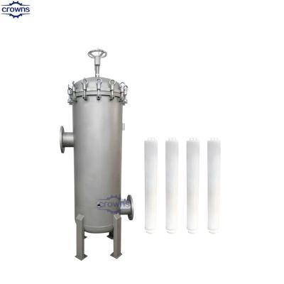 China Casilla de filtro de cartucho Ss para purificación de agua Serie de acero inoxidable Casilla de filtro de cartucho múltiple en venta