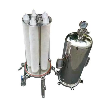 China Cartridge Number 2-20 Multi Cartridge Filter Housing with 222 O-ring Filter Elements for sale