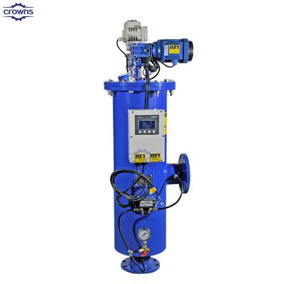 China water consumption self cleaning carbon steel water filter automatic backwash water filter for sale