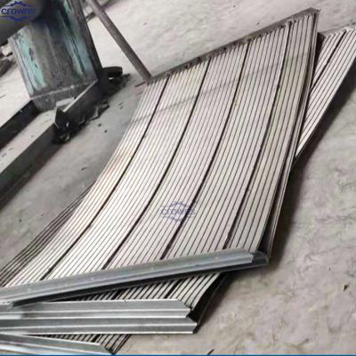 China 304 316L SS Welded Sieve Bend Wedge Wire Screen for sale