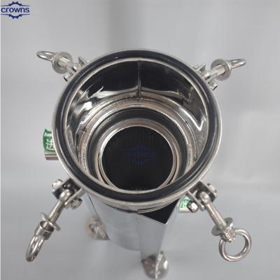 China High Flow Heat Resisting Stainless Steel Beer Filter Stainless Steel Bag Filter Housing for sale