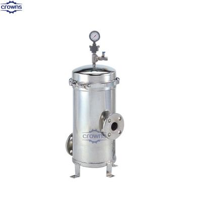 China Industrial Multi Cartridge Filter Housing with Flange Connection 2 Inlet/Outlet Ports for sale