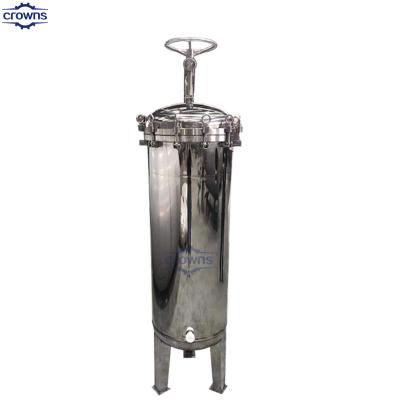 China Casas de filtro de agua de acero inoxidable de alta presión para el sistema de filtración de agua RO en venta