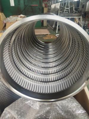 China Reliable Paper Industry Screen Basket with Round Hole and Seam Size 0.1-0.55 for sale