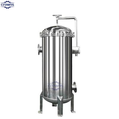 China 316 Sanitary Stainless Steel Bag Filter Housing with #2 Filter Bag Honey Wax Separator for Honey Purification for sale