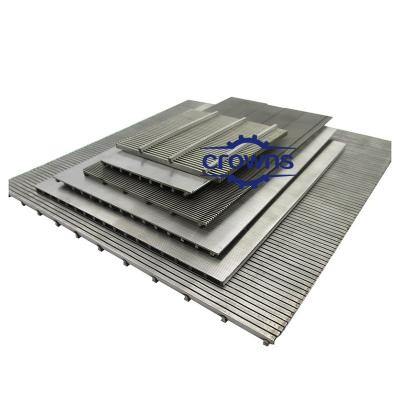 China Stainless Steel V Wire with 0.5x1.2mm Screen Mesh Wedge Wire Screen Filter Panels for sale