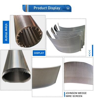 China Round Profile Wedge Wire Screen High Strength for Effective Filtration for sale