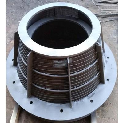 China 1500 Dimension Centrifuge Basket with Triangle Wedge Wire and Polishing for sale