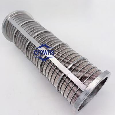 China 2mm 0.5mm 150 Micron Slot sizes customized Stainless steel wedge wire filter Sand control screen Johnson Tube for sale