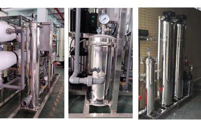 China Sistema de purificação de água industrial de grande capacidade com limpeza de filtros conveniente à venda