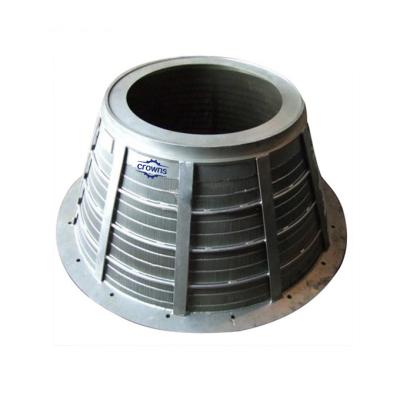 China Centrifugal Sieve Screen Metal Mesh Stainless Steel Filter Wedge Wire Basket for mine industry vibrating screen for sale
