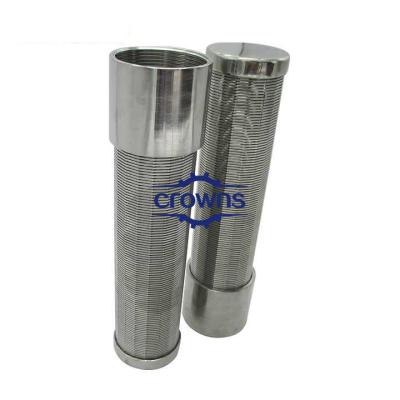 China Customized Wedge Wire Screen Pipe Stainless Steel Slotted Wedge Wire Screen Water Well Tube Drill Pipe for sale