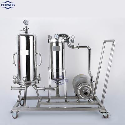 Chine Factory Supply Stainless Steel Multi Cartridge Filter Housing Industrial Plum Rice Milk Wine Filtration Equipment à vendre