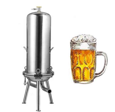 China High Grade Finish Welds Sanitary Polished Stainless Steel Honey Wine Beer Code 7 Cartridge Liquid Filter Bag Housing for sale