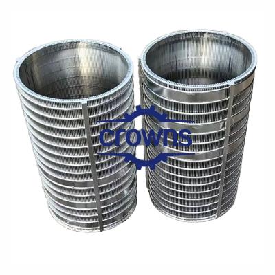 China Factory Outlet ID 260mm Wedge Wire Mesh Pipe Filter Cylinder for Liquid Filtration for sale