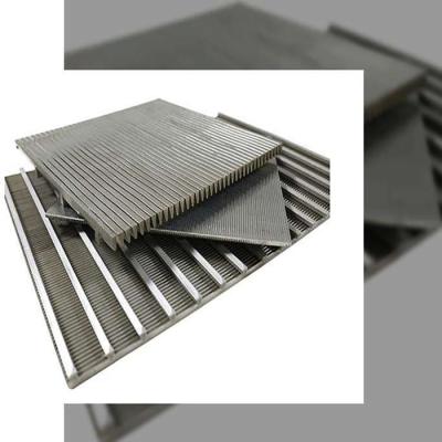China Stainless Steel Johnson Screen Mesh Panels Flat Wedge Bar Wire Wedge Wire Screen for sale