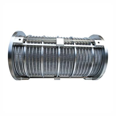 China Stainless Steel Solid Liquid Separators Wedge Wire Screen Filter Drum For Caw Dung Dewatering Filtration for sale