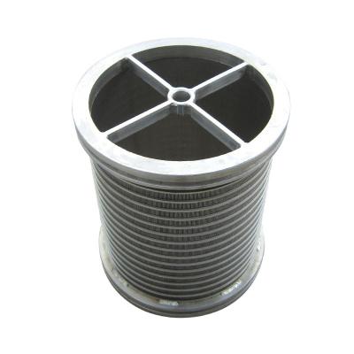 China Factory Price 304 Stainless Steel Wedge Wire Screen Drum Filter/Sieve Bend Screen /Filter Element en venta