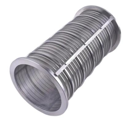 China Water Filter Screen Tube Stainless Steel Wedge Wire Mesh Tube for sale
