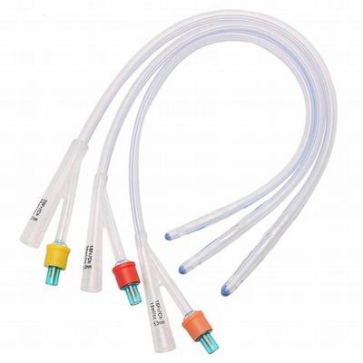 China 22Fr Natural Latex Two Way hydrophilic Foley Catheter Silicone Coated 5cc To 15cc for sale
