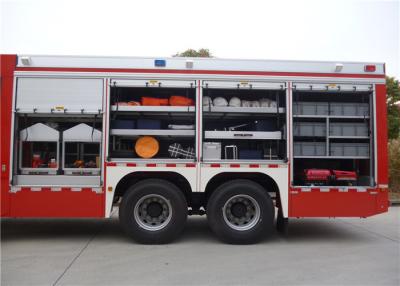 중국 6x4 드라이브 소방 설비 트럭 소방관 트럭은 168개의 알려지지 않은 소방 설비를 포함합니다 판매용