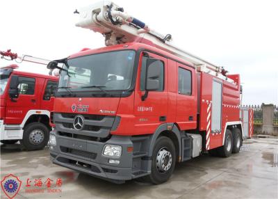 China High Spraying Water Tower Fire Truck Benz Chassis 32 Meters Working Height for sale