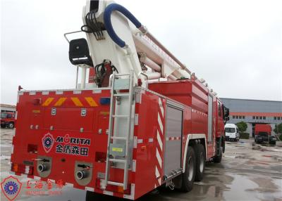 China Benz Chassis 32m Water Tower Fire Truck Max Power 320KW Hydraulic System for sale