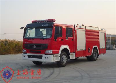 Chine Camion de pompiers d'offre de l'eau de châssis de HOWO avec le modèle manuel de la boîte de vitesse 9JS119 à vendre